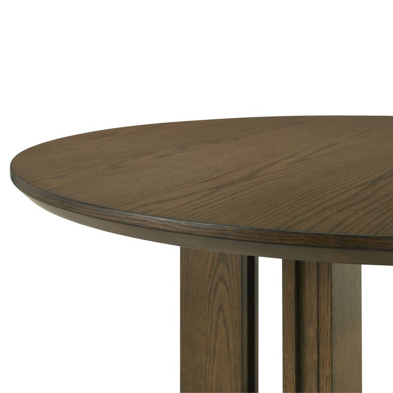 Crispin Brown Round Counter Height Dining Table