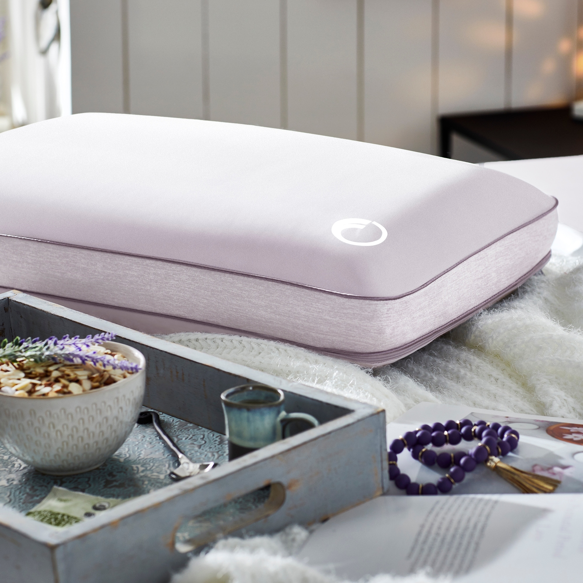 Lavender luxury spa memory foam pillow clearance