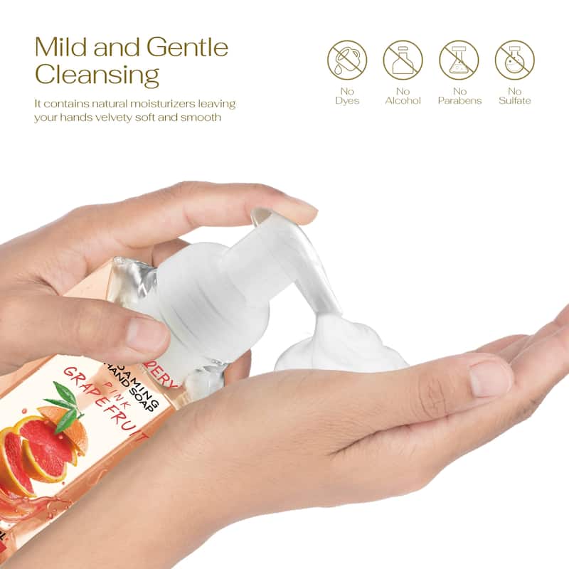 Lovery Foaming Hand Soap - Pack of 3 - Pink Grapefruit Scent - 3 pc