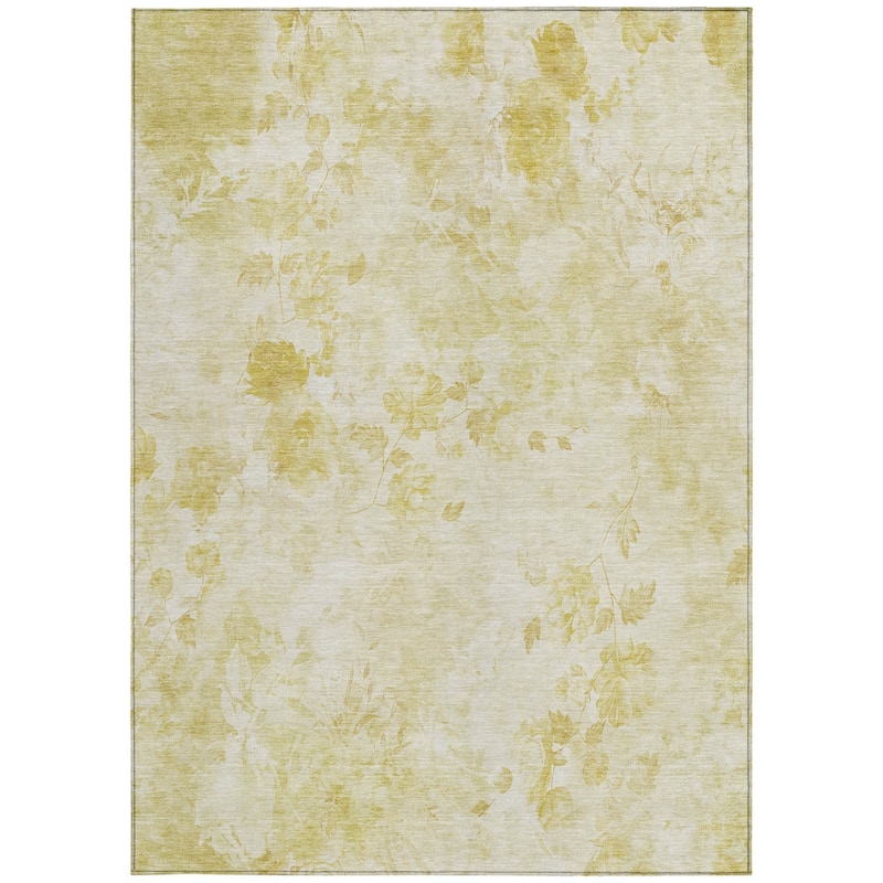 HomeRoots Floral Transitional Rectangle Outdoor Rug
