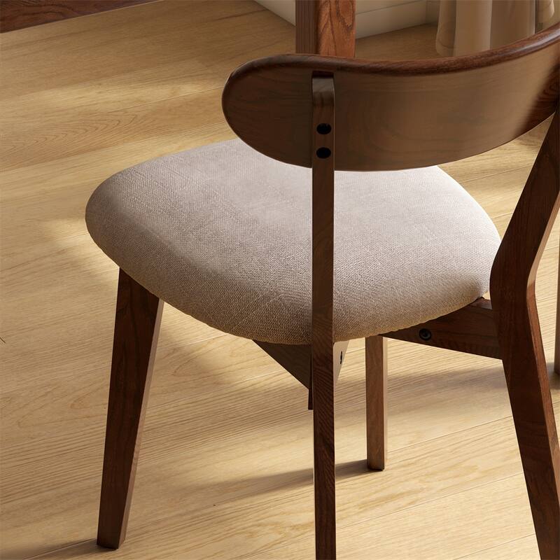 Dining Chair Wooden FAS Grade Oak Wood,Dirt-Free Wood Chair,2 PCS