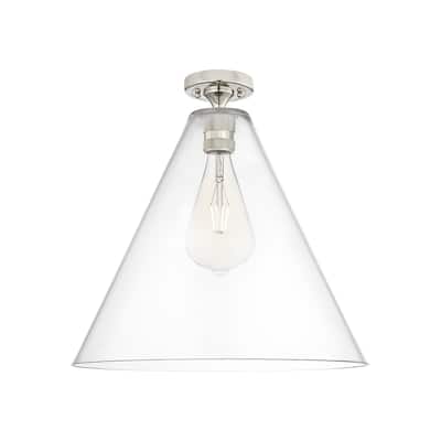 Innovations Lighting 434-1F-10-16 Crown Point Flush Mount Crown Point