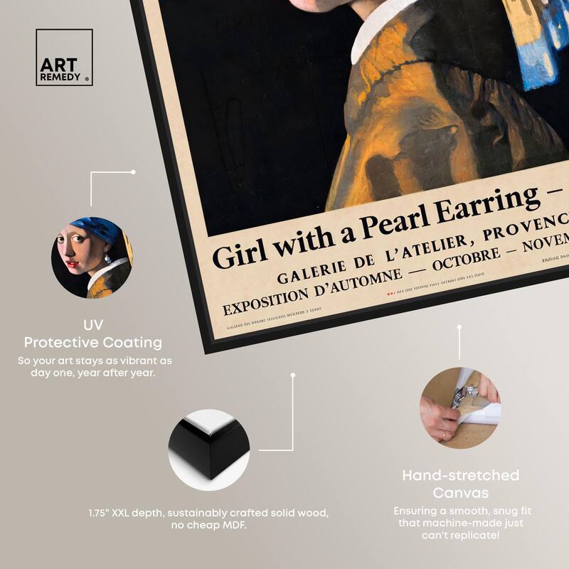 Girl with a Pearl Earring Canvas by Art Remedy