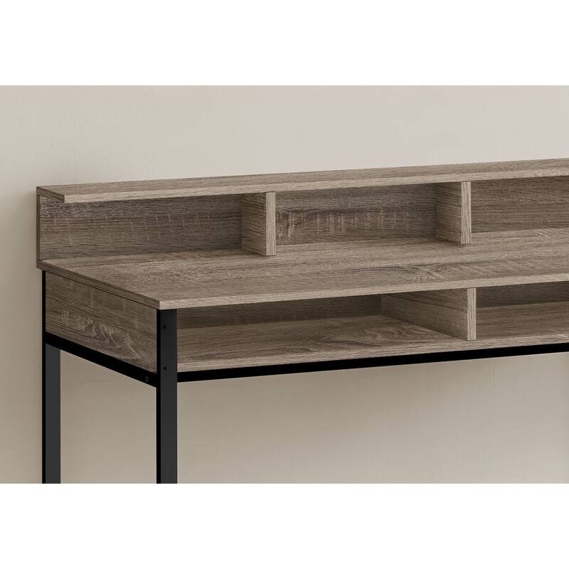 Computer Desk, Home Office, Standing, Storage Shelves