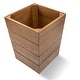 preview thumbnail 5 of 6, Teak Waste Basket Small