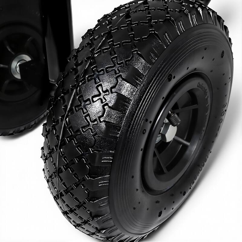 Fishing Cart Beach Cart Collapsible Wagon w/11'' All-Terrain Wheels for Sand, Heavy Duty Garden Cart with Rod Holders