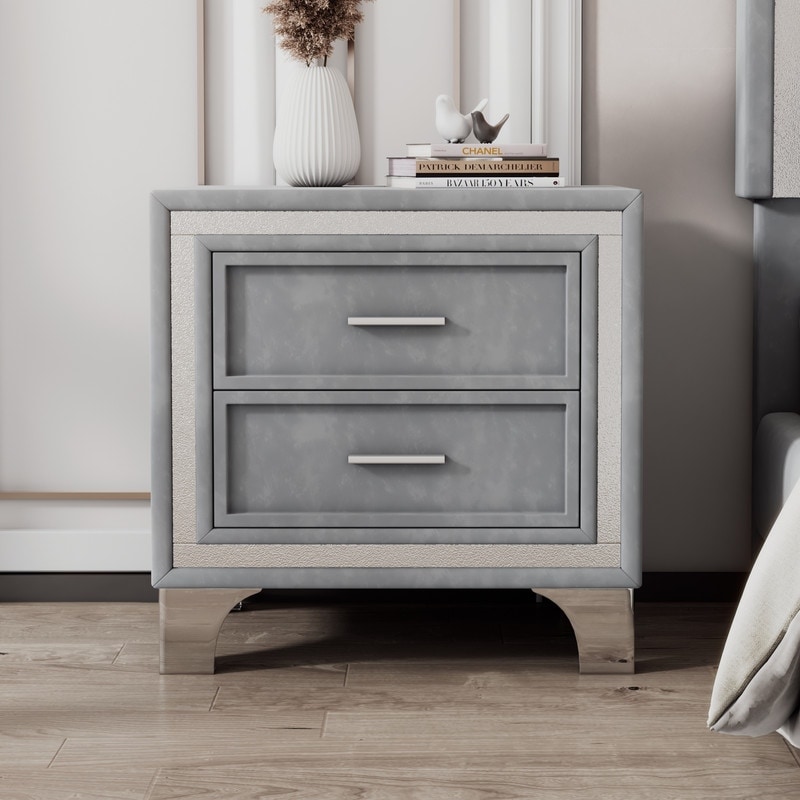 Gray deals night table