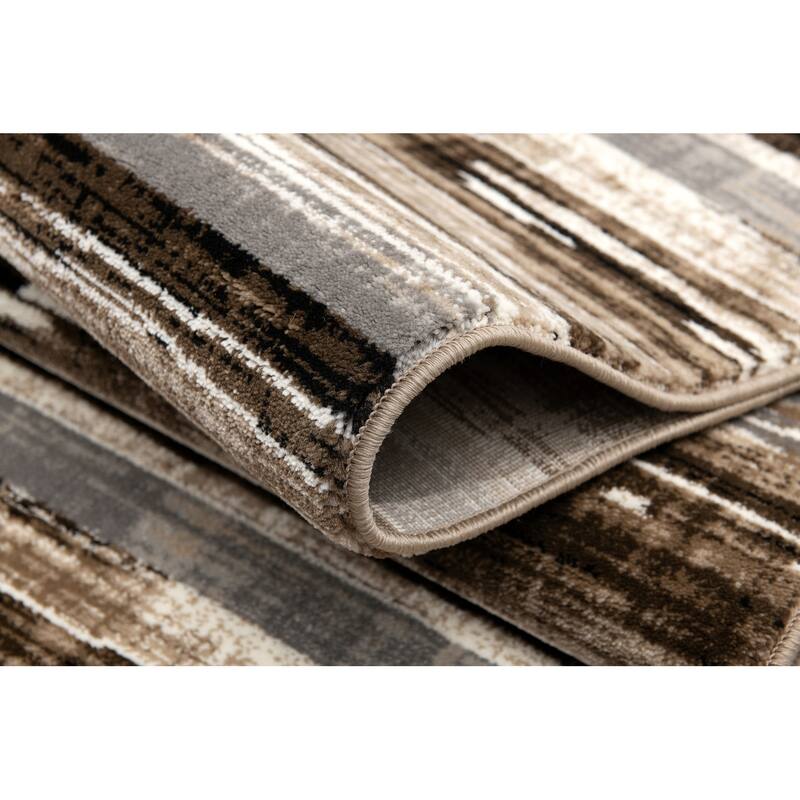 Abstract Modern Non Skid Woven Durable Area Rug - 36' X '27' X '1