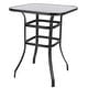 preview thumbnail 26 of 27, Patio Bar Table Outdoor Metal Bar Table Square Bistro Bar Table