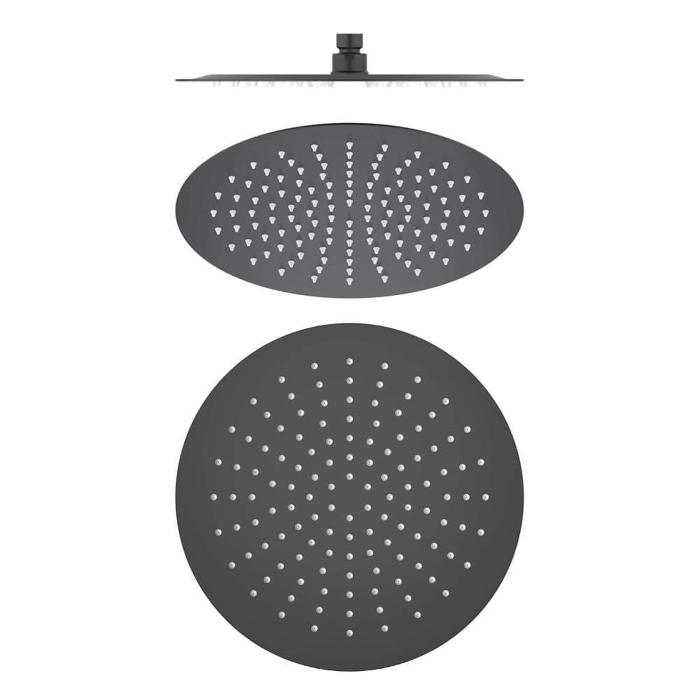 Circular 12" Metal Ultra Thin Profile Rain Shower Head 1.75 GPM