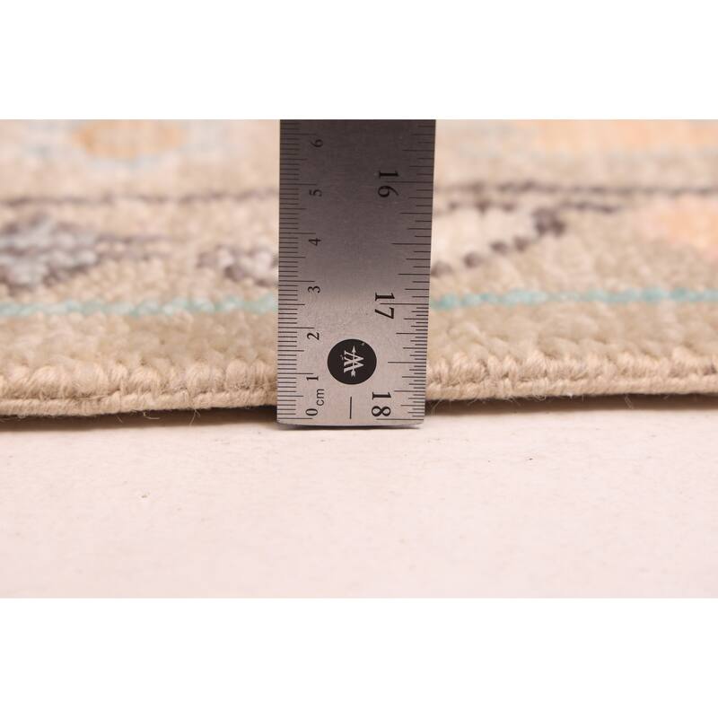 ECARPETGALLERY Hand-knotted Modern Oushak Light Khaki Wool Rug - 8'0 x 9'11