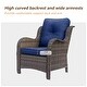 preview thumbnail 29 of 91, Outdoor Patio Furniture Set Brown Wicker Patio Conversation Seating Sets