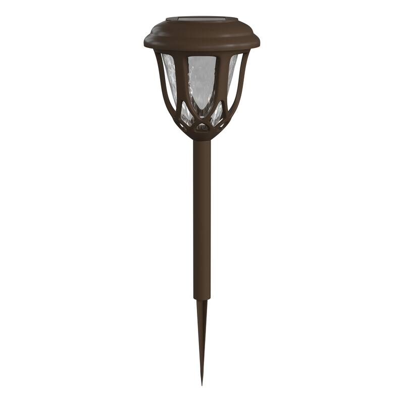 All - Weather Tulip Design Solar Powered LED Garden & Pathway Lights - Set of 8