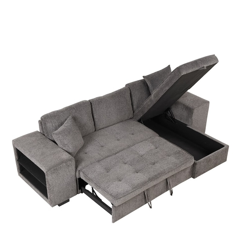 Merax 104" Modern L-Shape 3 Seat Reversible Sectional Couch