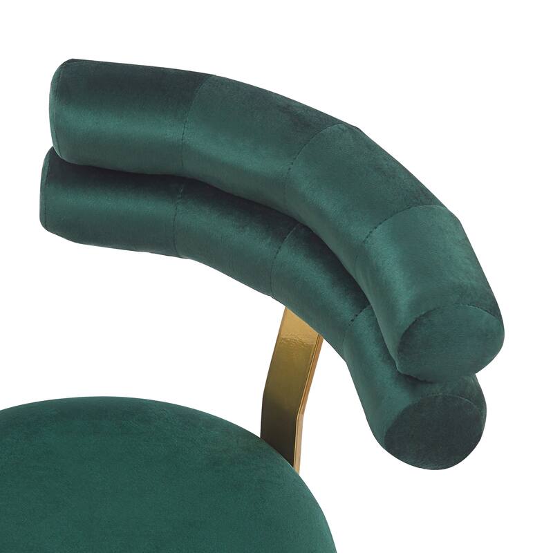 Set of 2 Velvet Counter Stools, 27.65" Height, Cushioned Seat & Iron Frame - Ideal for Kitchen, Bar, Dining