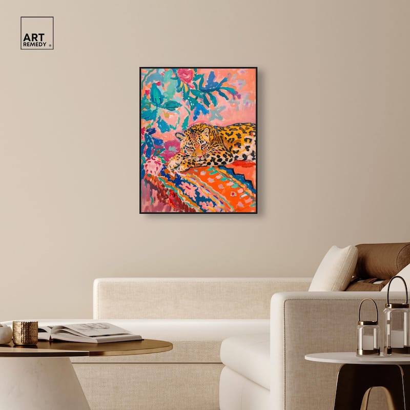 Jungle Cat in Color Canvas by Art Remedy