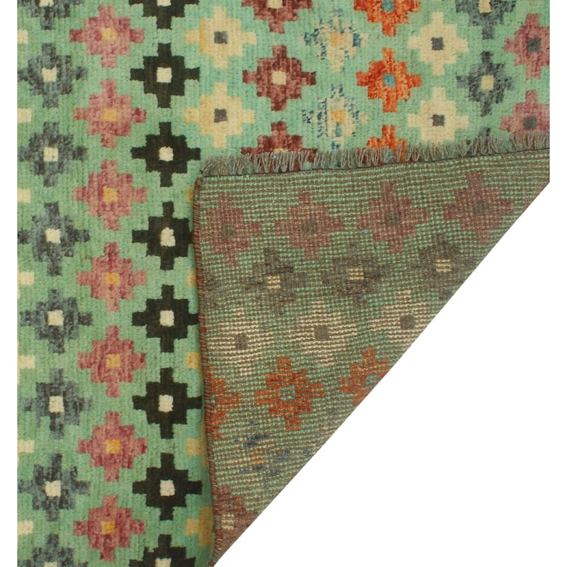 Balochi Ademi Lt. Green/Ivory Rug - 3'2" x 5'1"