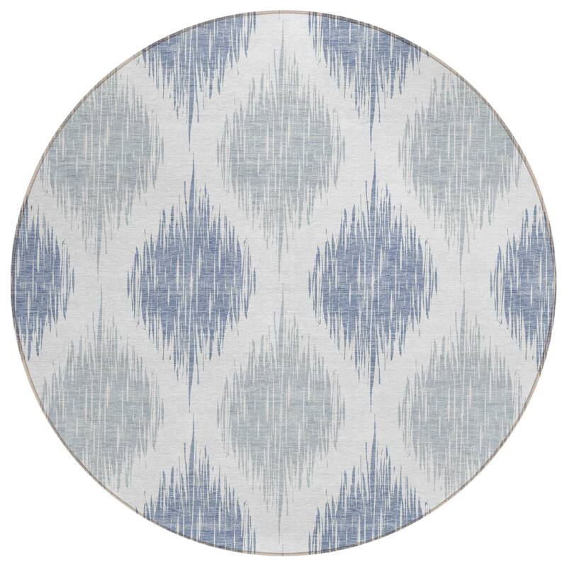 HomeRoots Ikat Transitional Rectangle Outdoor Rug