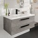 preview thumbnail 20 of 19, Eviva Lux Single-Handle Waterfall Single-Hole Bathroom Faucet with Deckplate Included