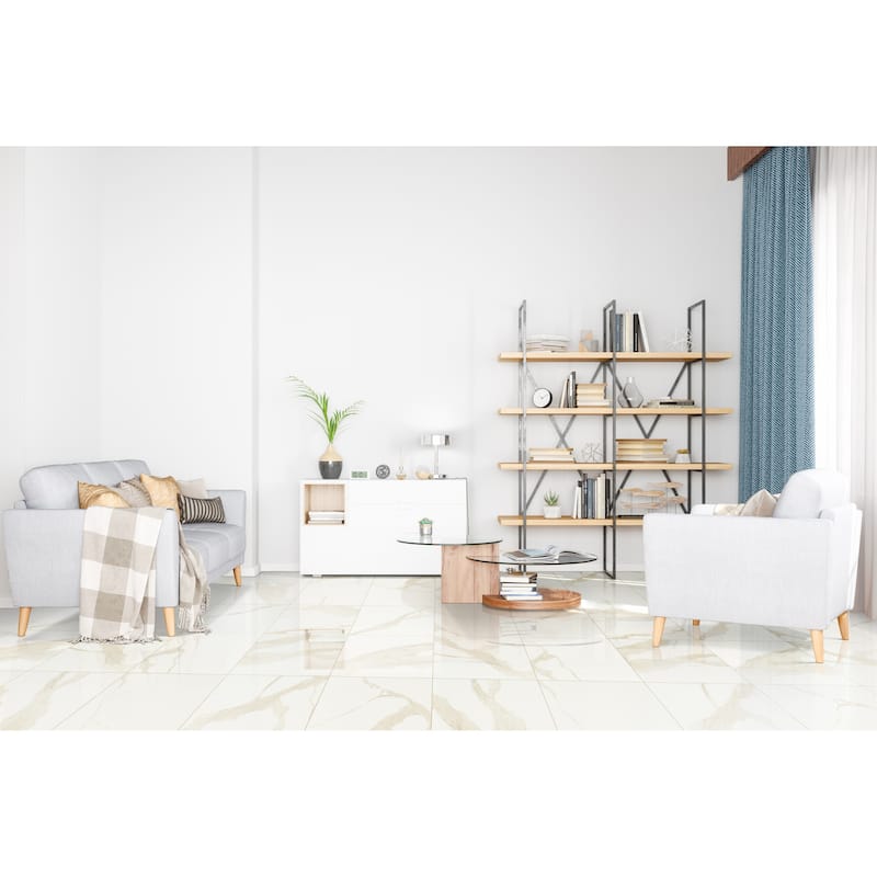 Ackland AKNPTARD24X24P-CA Ardena - 24" x 24" Porcelain Square Floor - Vena