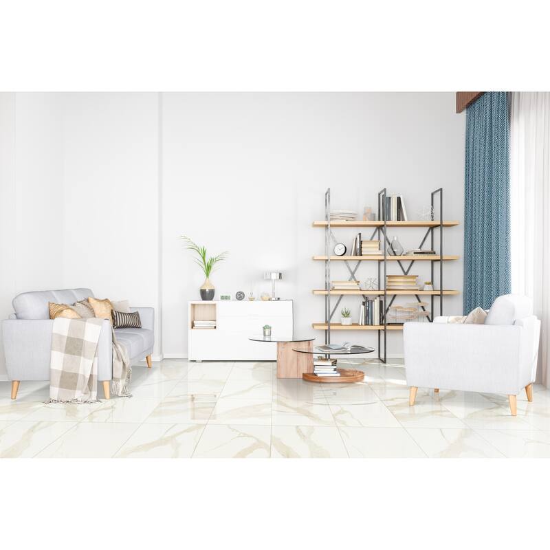 Ackland AKNPTARD24X24P-PL Ardena - 24" x 24" Porcelain Square Floor