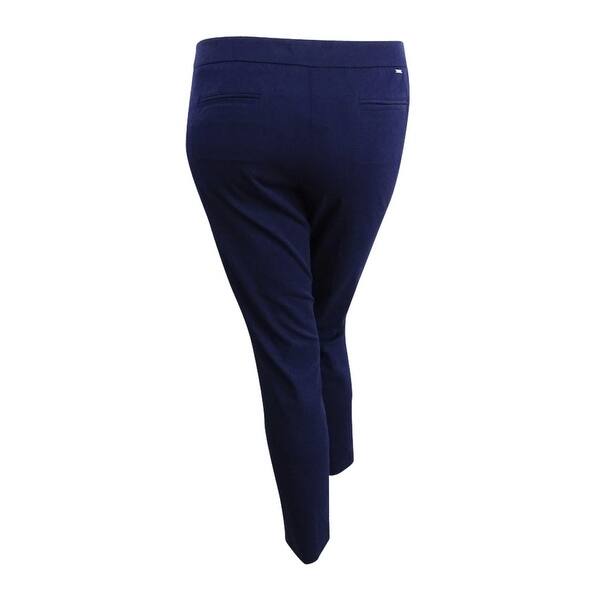 Shop Tommy Hilfiger Women S Slim Ankle Casual Trousers 12 Navy