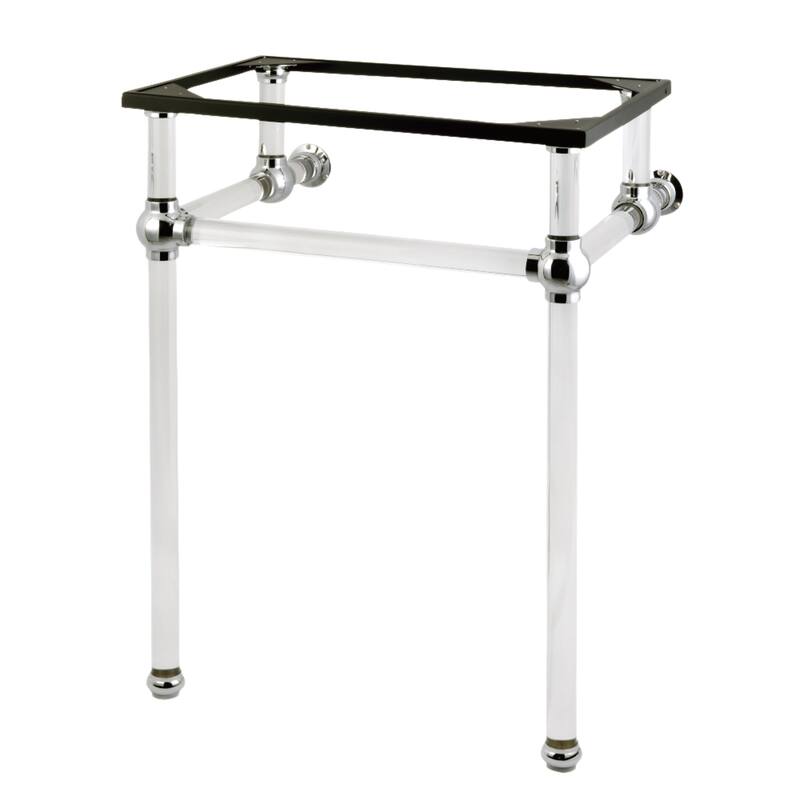 Kingston Brass Templeton Acrylic Console Sink Legs - Polished Chrome