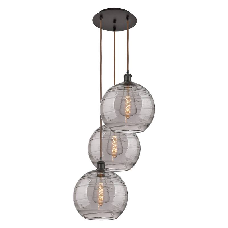Innovations Lighting 113B-3P 41 19 Athens Deco Swirl Pendant Athens