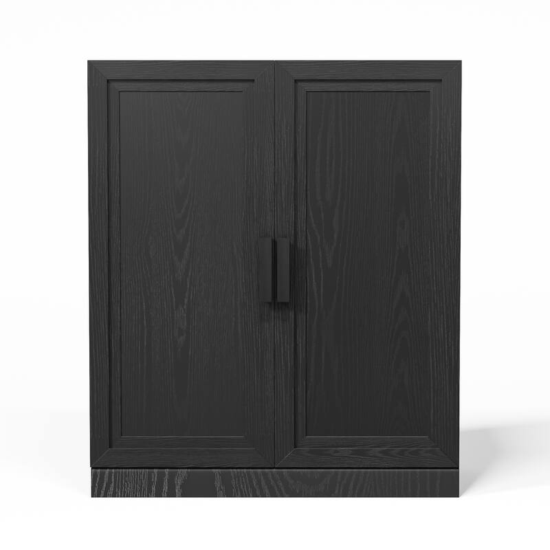 Wooden Accent Cabinet Storage Modern Sideboard Buffet Cabinet with Adjustable Shelf for Living Room Dining Room Entryway