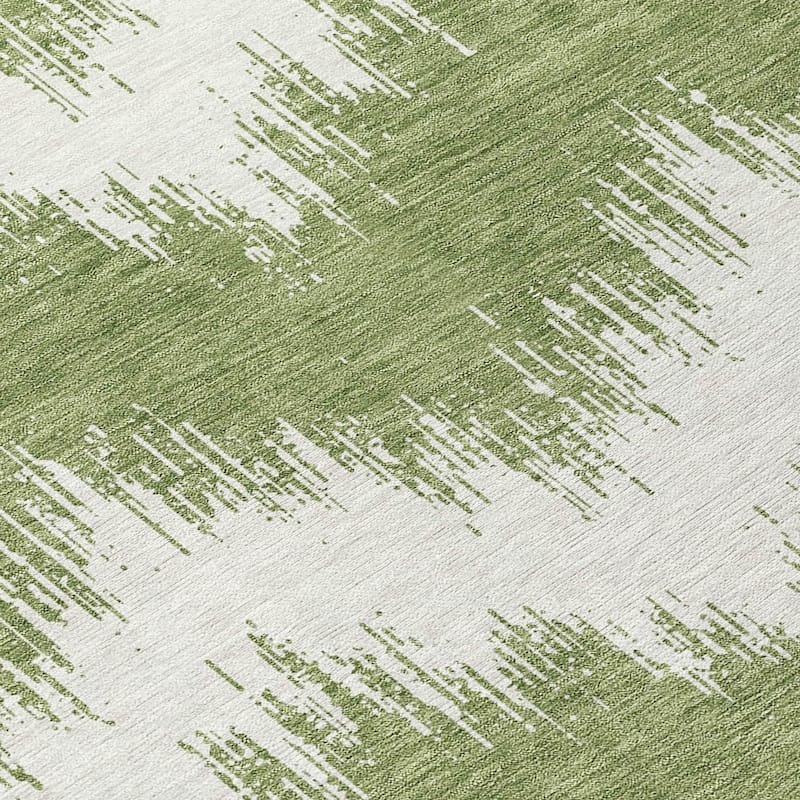 Machine Washable Indoor/ Outdoor Chantille Modern Chevron Rug