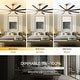 preview thumbnail 10 of 9, 65-Inch Modern Reversible Dimmable Large Ceiling Fan with Light and Remote