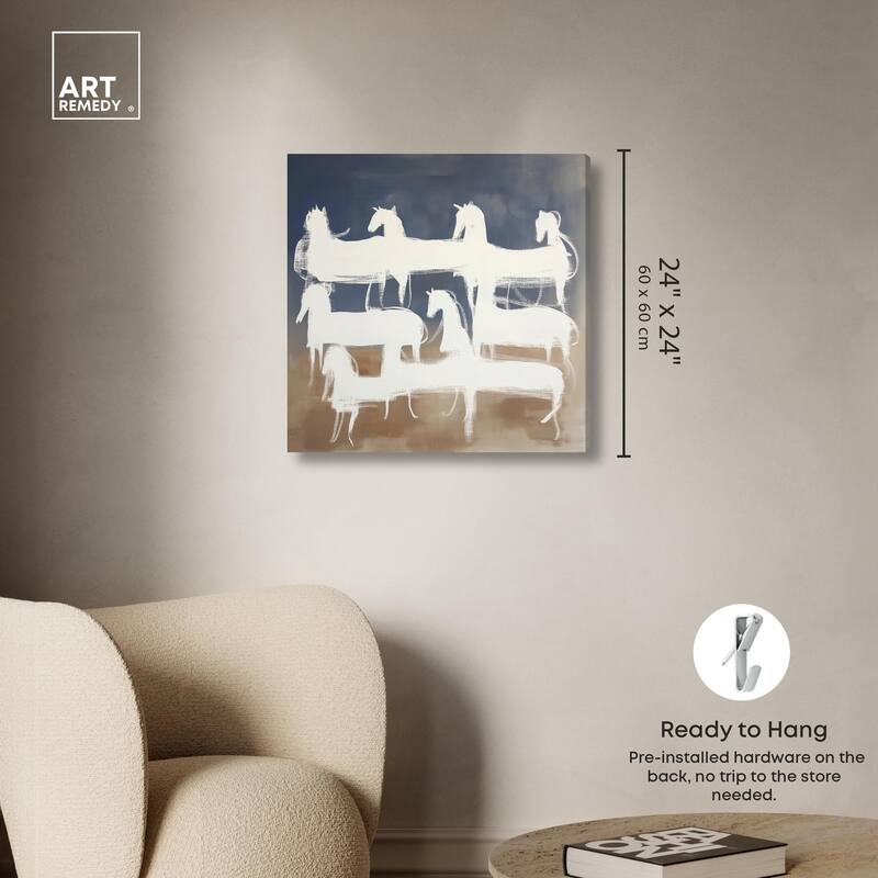 Phantom Herd Canvas by Art Remedy, Gallery Wrapped