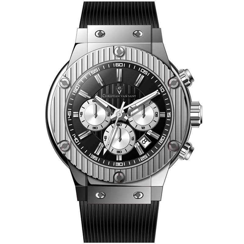 Christian Van Sant Men's Monarchy Black Dial Watch - CV8141 - 6 (36)