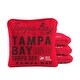 preview thumbnail 1 of 2, Tampa Bay Football Red Dual Sided Cornhole Bags