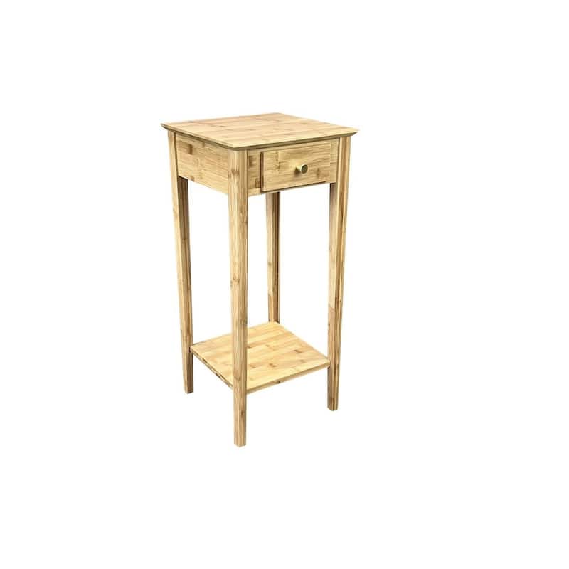 Solid Bamboo Plant Stand Telephone Table