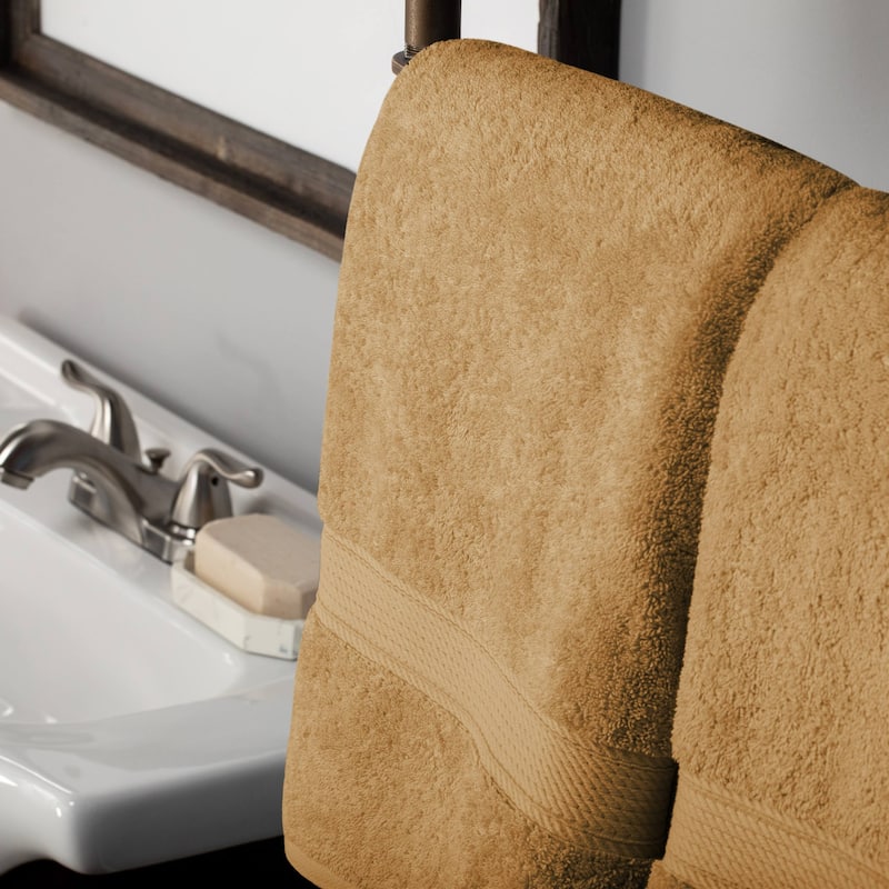 Superior Egyptian Cotton Pile Heavyweight Bath Towel Set of 2