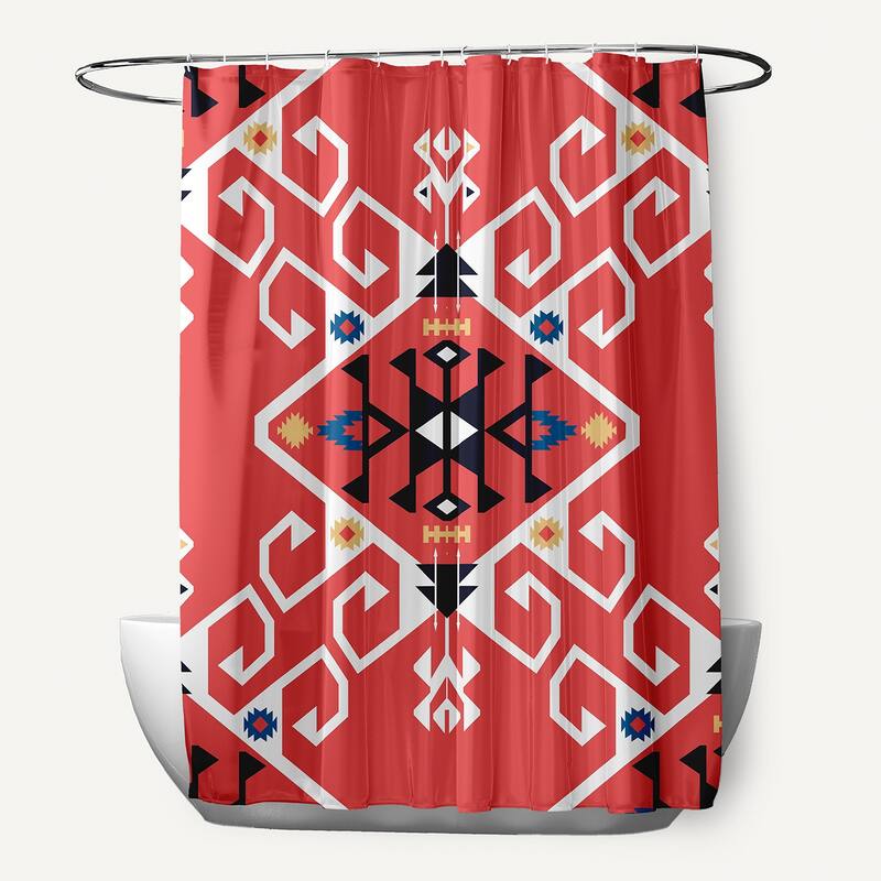 71 x 74inch Jodhpur Medallion Geometric Print Shower Curtain Bed