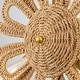 preview thumbnail 9 of 7, Daisy 3-light Modern Coastal Rattan Wall Sconce Flower Wall Decor Light - 24 In. Wide