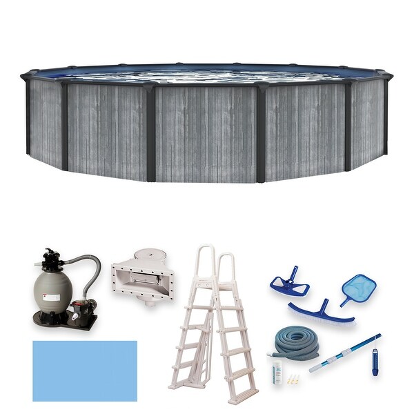 Blue Wave San Pedro 52-in Deep 6-in Top Rail Above Ground Steel