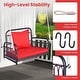 preview thumbnail 9 of 8, Costway Patio Hanging Rattan Basket Chair Swing Hammock Chair with - See Details