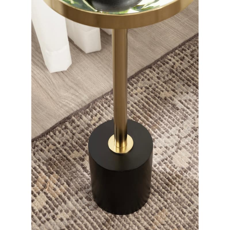 Kate and Laurel Hescott Mirrored Drink Table