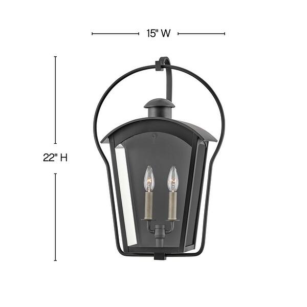Hinkley Lighting 13304 Yale 2 Light 22" Tall Heritage Outdoor Wall