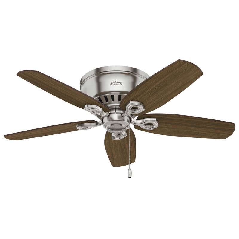 Hunter 42" Builder Low Profile Ceiling Fan with 3-Light LED Light Kit and Pull Chain