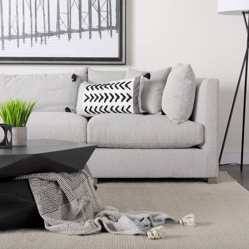 Valence 37.8L x 38.6W x 28.3H Light Gray Corner Sectional Piece - 39.76 x39.76 x32.28
