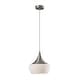 preview thumbnail 4 of 5, Adesso Black or Steel Eliza Pendant Lamp Brushed Steel