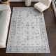 preview thumbnail 9 of 22, Nuloom Verity SplashGuard Traditional Medallion Machine Washable Area Rug 2' 6" x 8' - Light Grey - Runner