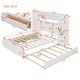 preview thumbnail 30 of 52, Full Size Wooden Bed with All-in-One Cabinet, Shelf, Sockets & Twin Trundle - Stylish and Functional in Grey