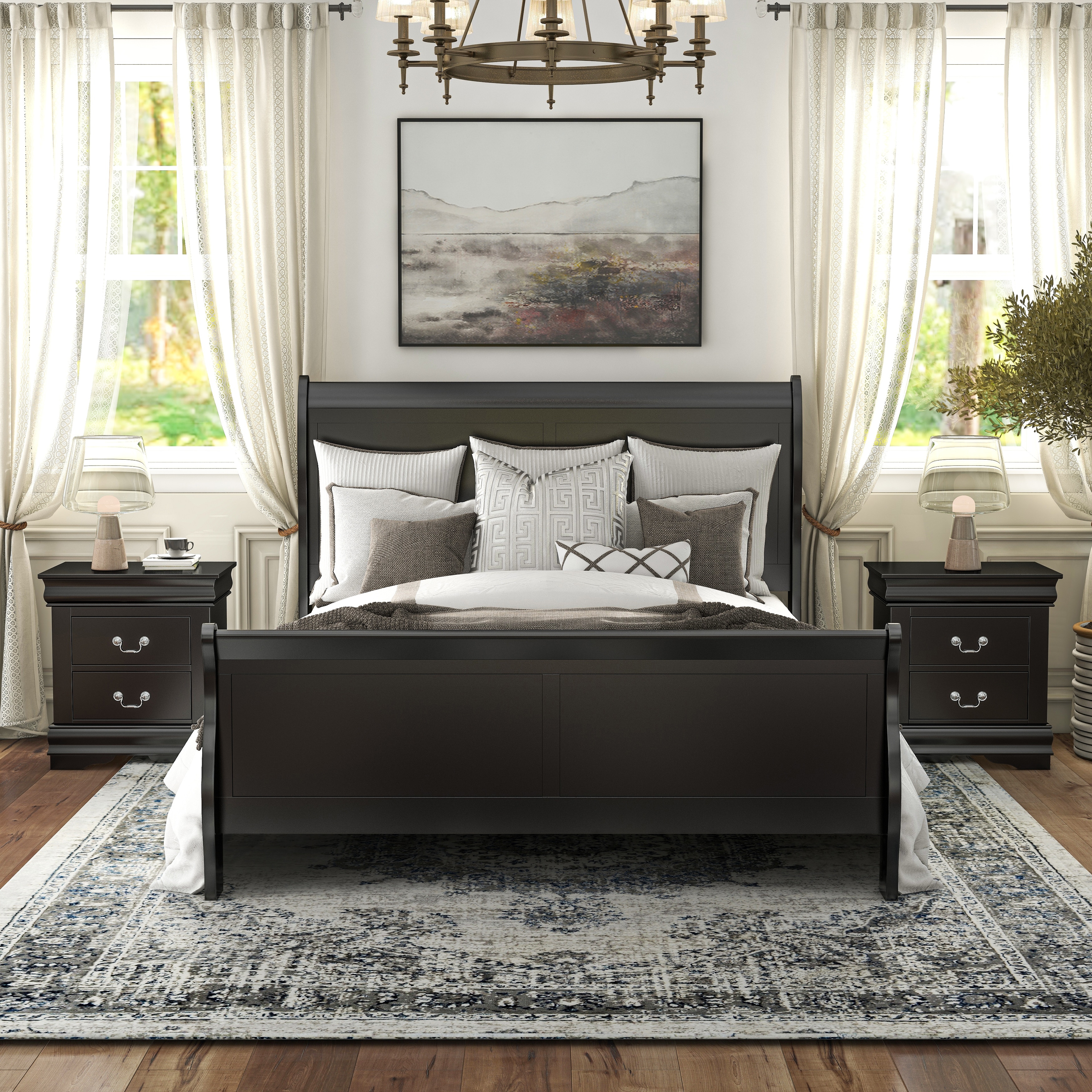 Rennan queen platform 3 piece bedroom set sale