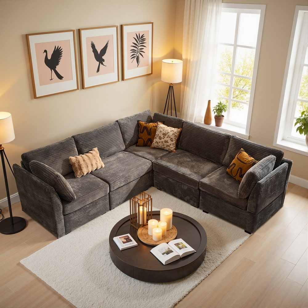 ​​OVIOS Lazy Living L-Shaped Sofa​