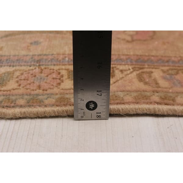 ECARPETGALLERY Hand-knotted Antalya Vintage Light Pink Wool Rug - 9'7 x 12'10